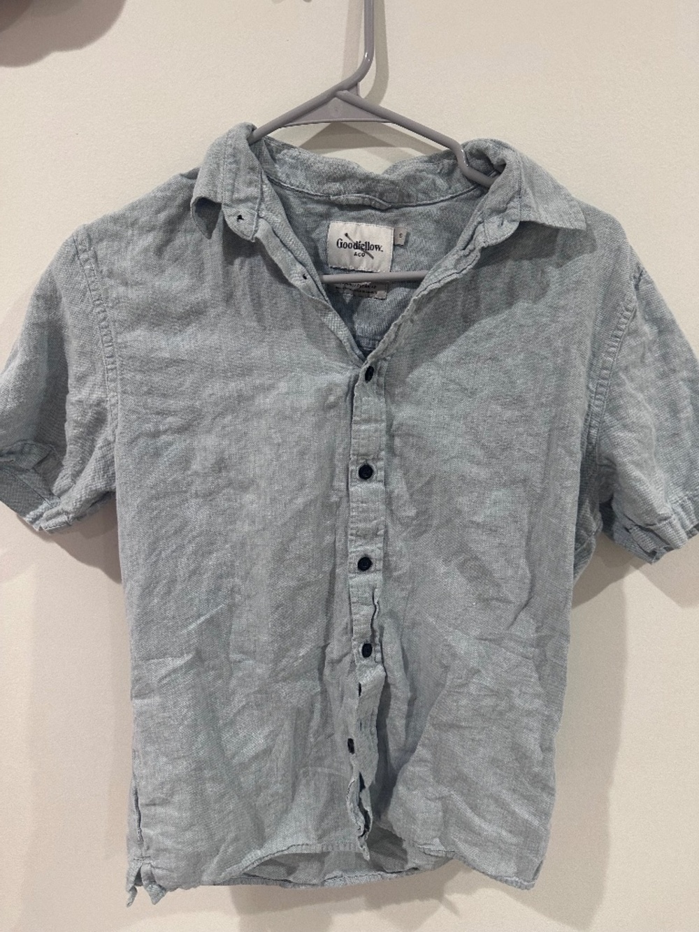 Goodfellow & Co. Short Sleeve Button-Up Shirt Men's Small